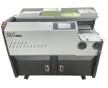 圖影C200H觸摸屏A4側膠膠裝機